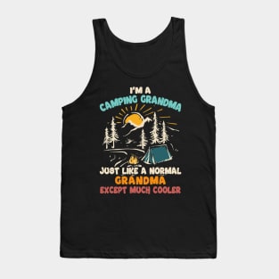 Cool Camping Grandma Tank Top